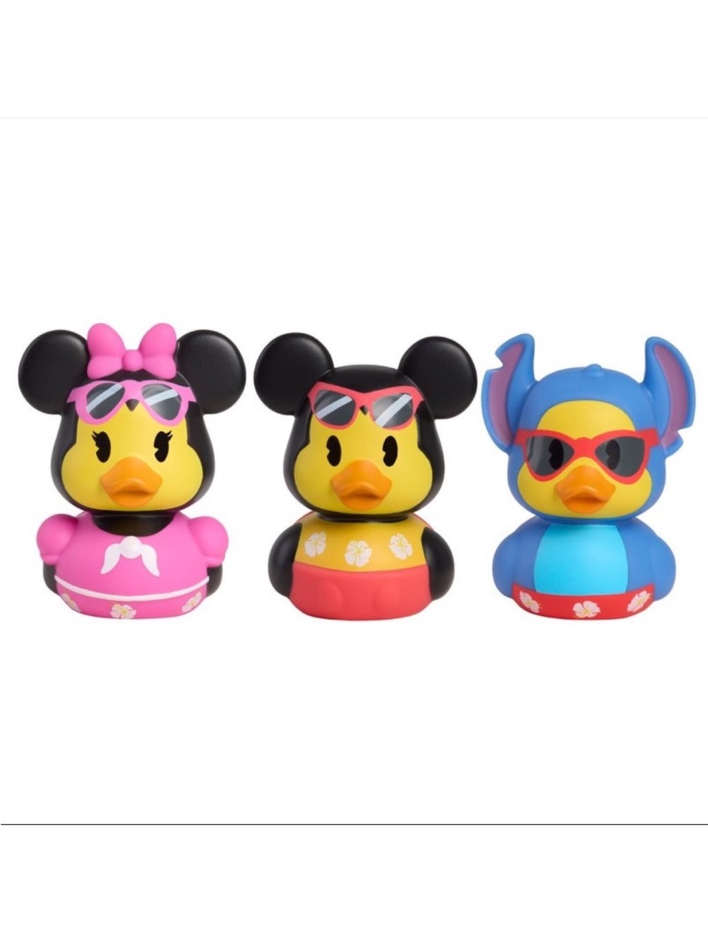 Disney-Inspired Pink Minnie Duck Bath Toy - Cute Sunglasses Design